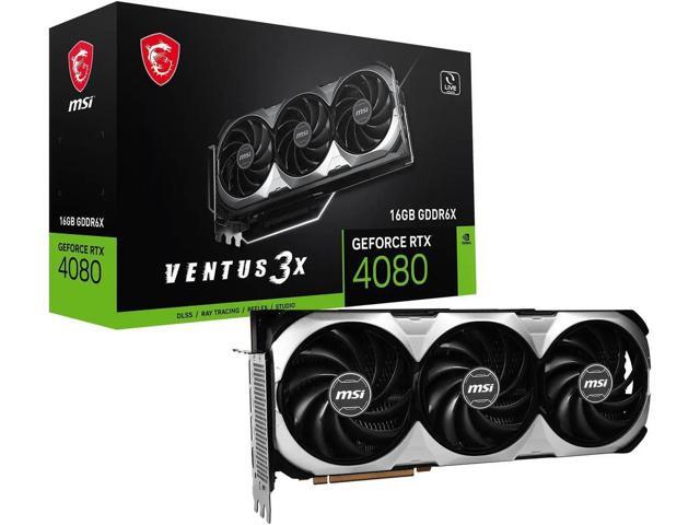 MSI Ventus GeForce RTX 4080 16GB GDDR6X PCI Express 4.0 Graphics Card,  RTX 4080 16GB VENTUS 3X Video card