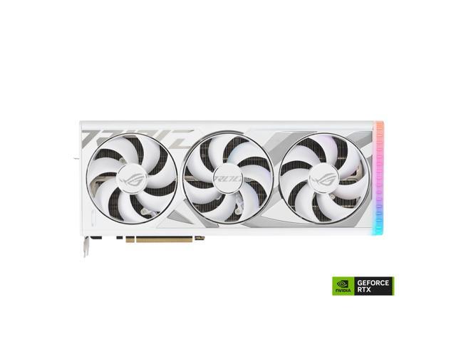 ASUS ROG Strix GeForce RTX 4080 SUPER White OC Edition Gaming Graphics Card (PCIe 4.0, 16GB GDDR6X, DLSS 3, HDMI 2.1a, DisplayPort 1.4a, Vapor Chamber) ROG-STRIX-RTX4080S-O16G-WHITE