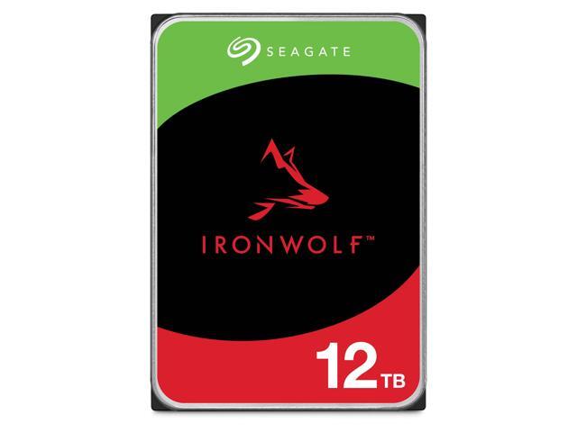 Seagate IronWolf 12TB NAS Internal Hard Drive HDD - 3.5 Inch SATA 6Gb/s 7200 RPM 256MB Cache RAID Home Servers - Newest Model (ST12000VN0008)