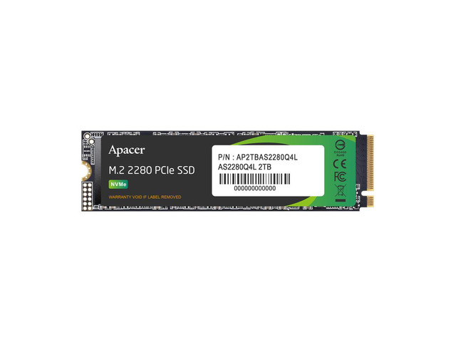 Apacer M.2 PCIe SSD Gen4 x4 2TB, Standard (Single) - 3D NAND