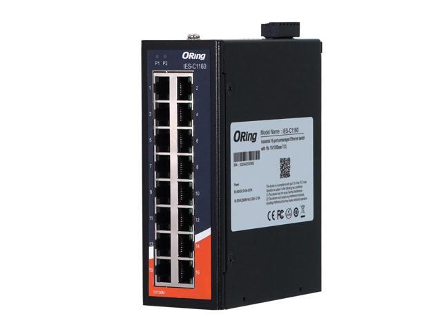 ORing IES-C1160 | Industrial 16-Ports 10/100Base-T(X) Unmanaged Fast Ethernet Switch