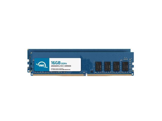 OWC 32GB (2x16GB) RAM Compatible with Synology D4EC-2666-16G, D4EU01-16G | DDR4 2666MHz PC4-21300 ECC Unbuffered UDIMM 2Rx8 1.2V Memory Upgrade for NAS, RackStation, FlashStation, & NVR DVA