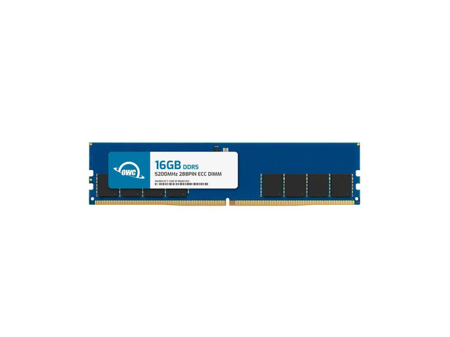 OWC 16GB DDR5 5200 PC5-41600 CL42 1Rx8 288-pin 1.1V ECC Unbuffered UDIMM Memory RAM Module Upgrade for Select Workstations or Servers