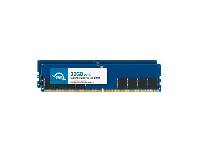 OWC 64GB (2x32GB) DDR5 5600 PC5-44800 CL46 2Rx8 288-pin 1.1V ECC Unbuffered UDIMM Memory RAM Module Upgrade Kit for Select Workstations or Servers