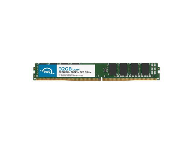 OWC 32GB DDR4 3200 PC4-25600 CL22 2Rx8 VLP 288-pin 1.2V ECC Unbuffered DIMM Memory RAM Module Upgrade for Select Workstations, Servers, and NAS Systems