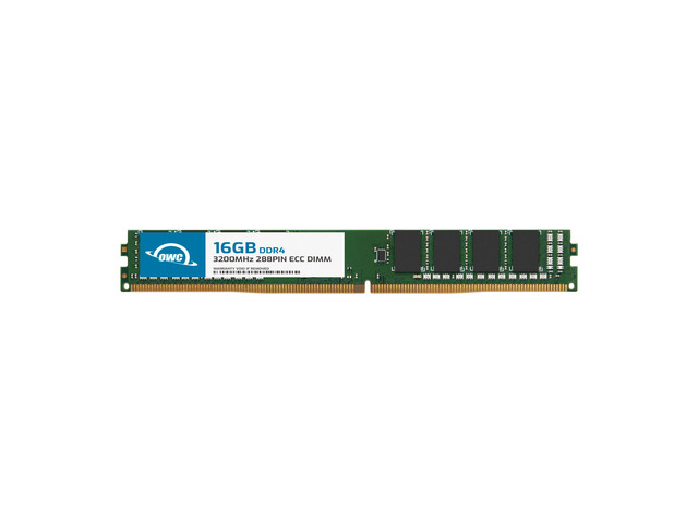 OWC 16GB DDR4 3200 PC4-25600 CL22 2Rx8 VLP 288-pin 1.2V ECC Unbuffered DIMM Memory RAM Module Upgrade for Select Workstations, Servers, and NAS Systems