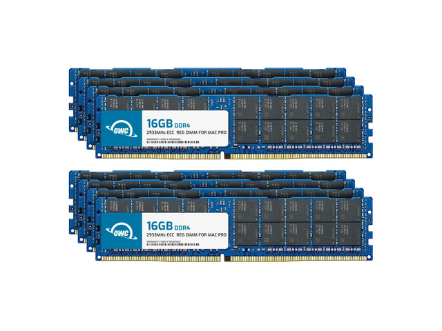 OWC, 128GB, PC23400, DDR4, ECC, Set (8 x 16GB), 2933MHz, 288-pin, RDIMM, Memory Upgrade