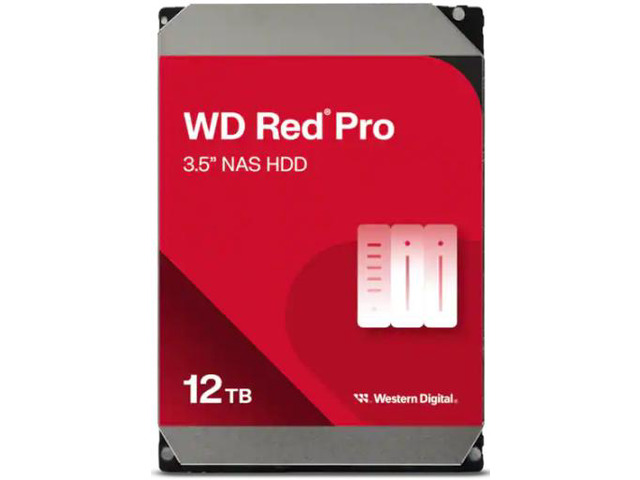 WD Red Pro WD122KFBX 12TB 7200 RPM 512MB Cache SATA 6.0Gb/s 3.5" Internal Hard Drive
