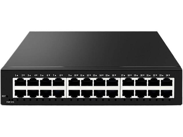 Business Ethernet switches 24 Port Gigabit Managed Switch 1000M Ethernet Network Switch with Web Management/802.1Q/VLAN/QOS/Port Aggregation