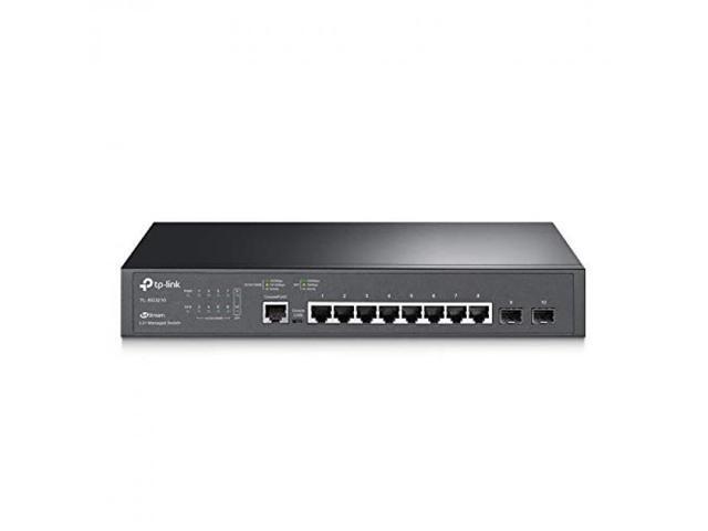 TP-Link JetStream 8-Port Gigabit L2+ Managed Switch with 2 SFP Slots - 8 Ports - Manageable - 3 Layer Supported - Modular - Optical Fiber, Twisted Pair - Rack-mountable, Desktop