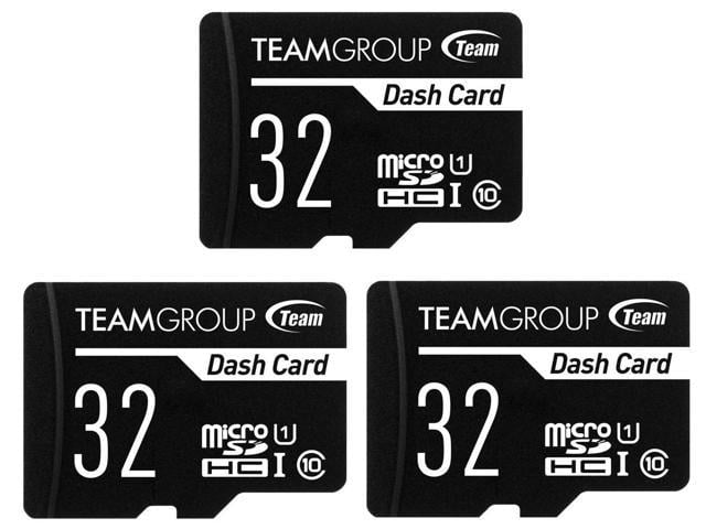 3-Pack TeamGroup Dash Card Class 10 UHS-I/U1 32GB Memory Cards