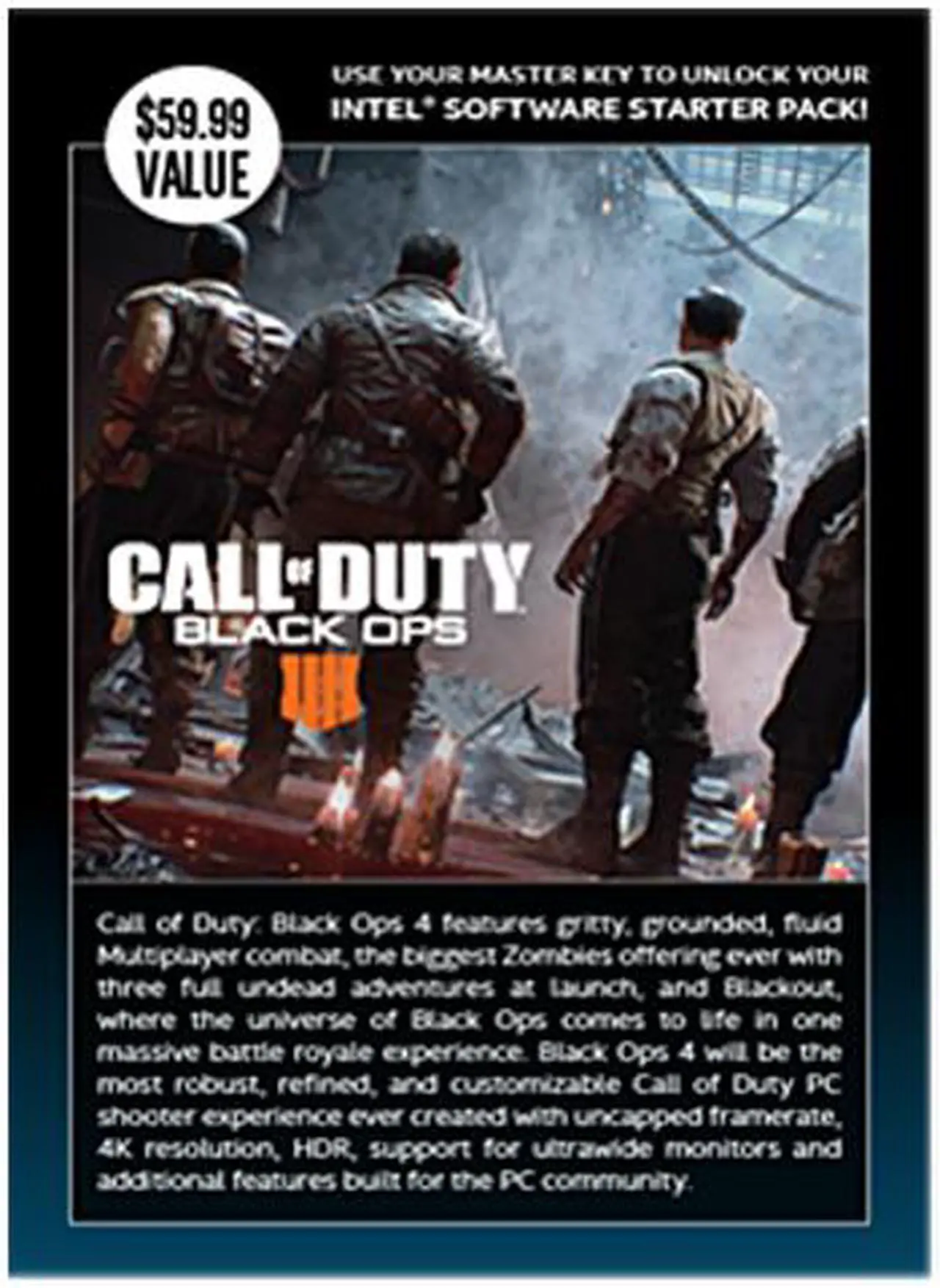 Alt view image 2 of 3 - Software Starter Pack (SSP) Program Intel Gaming Bundle (Call of Duty)