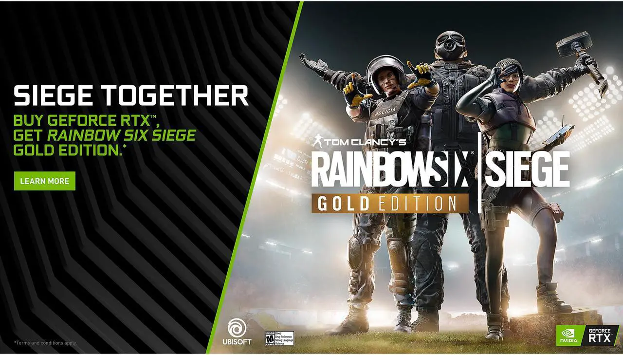 Main image of NVIDIA Gaming Computer Gift - Promotional code for Tom Clancy’s Rainbow Six Siege Gold Edition