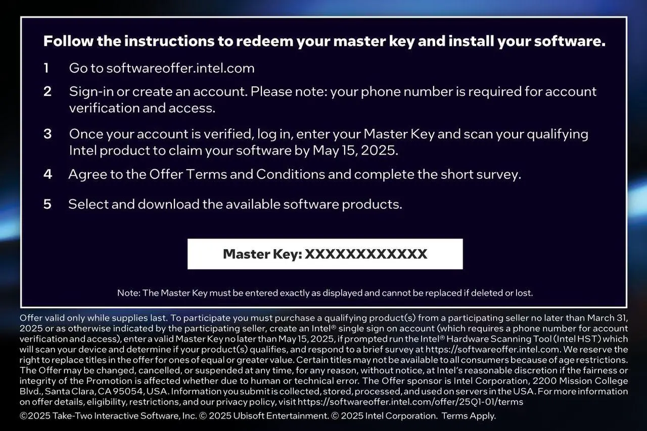 Alt view image 2 of 2 - Intel Builders Bundle Gift - Civilization VII & Assassins Creed Shadows