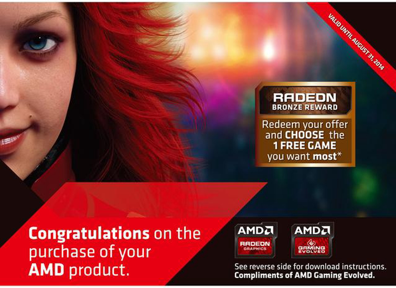 AMD Gift - BRONZE 1 GAME 2014 (Up to $50 Retail Value) - Newegg.com