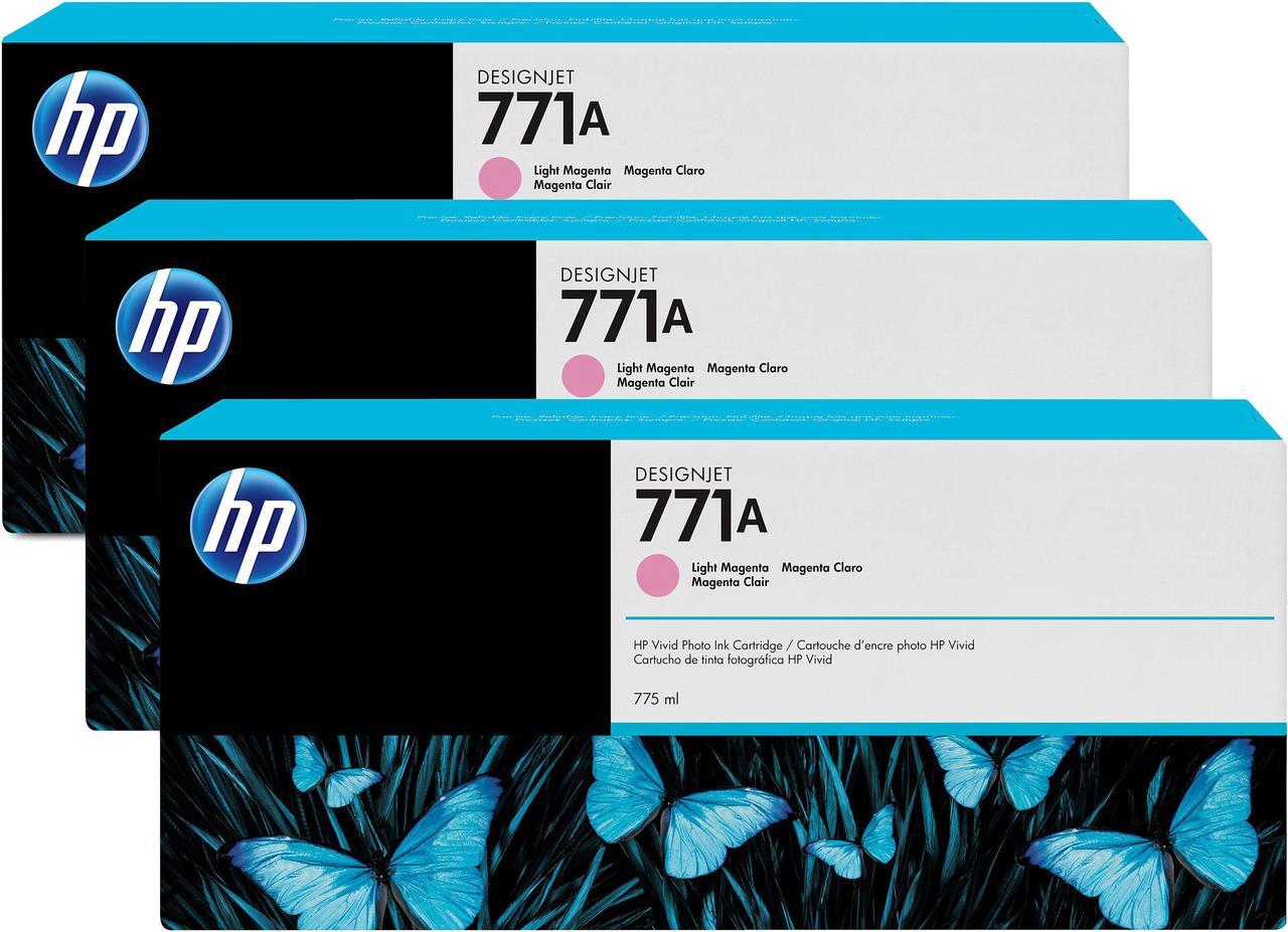 Main image of HP 771A Ink Cartridge - Triple Pack - Light Magenta