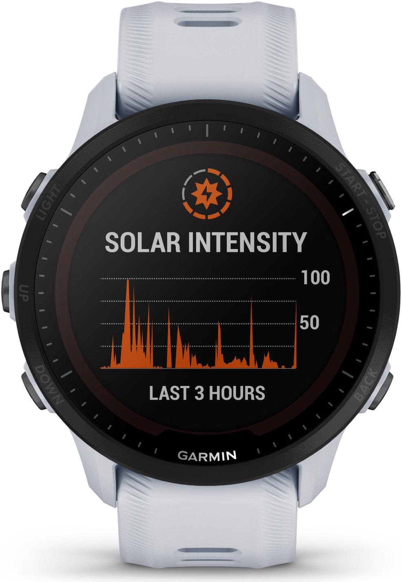 Alt view image 4 of 5 - Garmin Forerunner 955 Solar, Whitestone | Smart Watch 010-02638-01