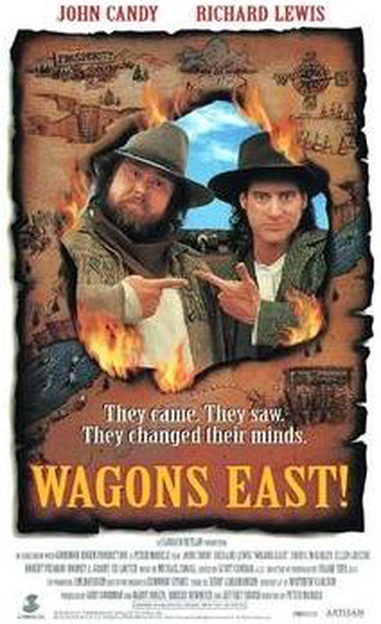 Main image of Wagons East! John Candy, Richard Lewis, John C. McGinley, Ellen Greene, Robert Picardo, Ed Lauter, Rodney A. Grant, William Sanderson, Melinda Culea, Robin McKee