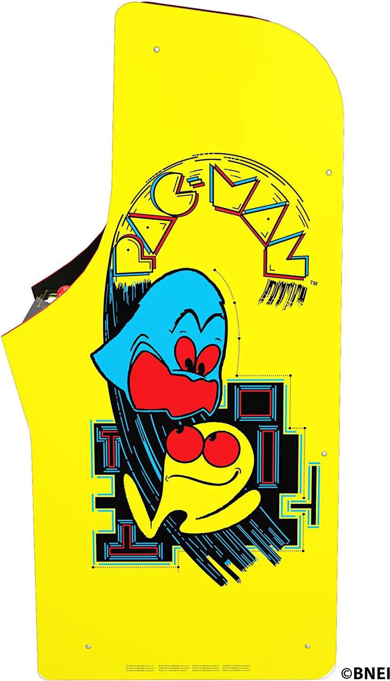 Alt view image 4 of 7 - Arcade1Up Pacman Bandai Namco Legacy Series Arcade Cabinet with Riser