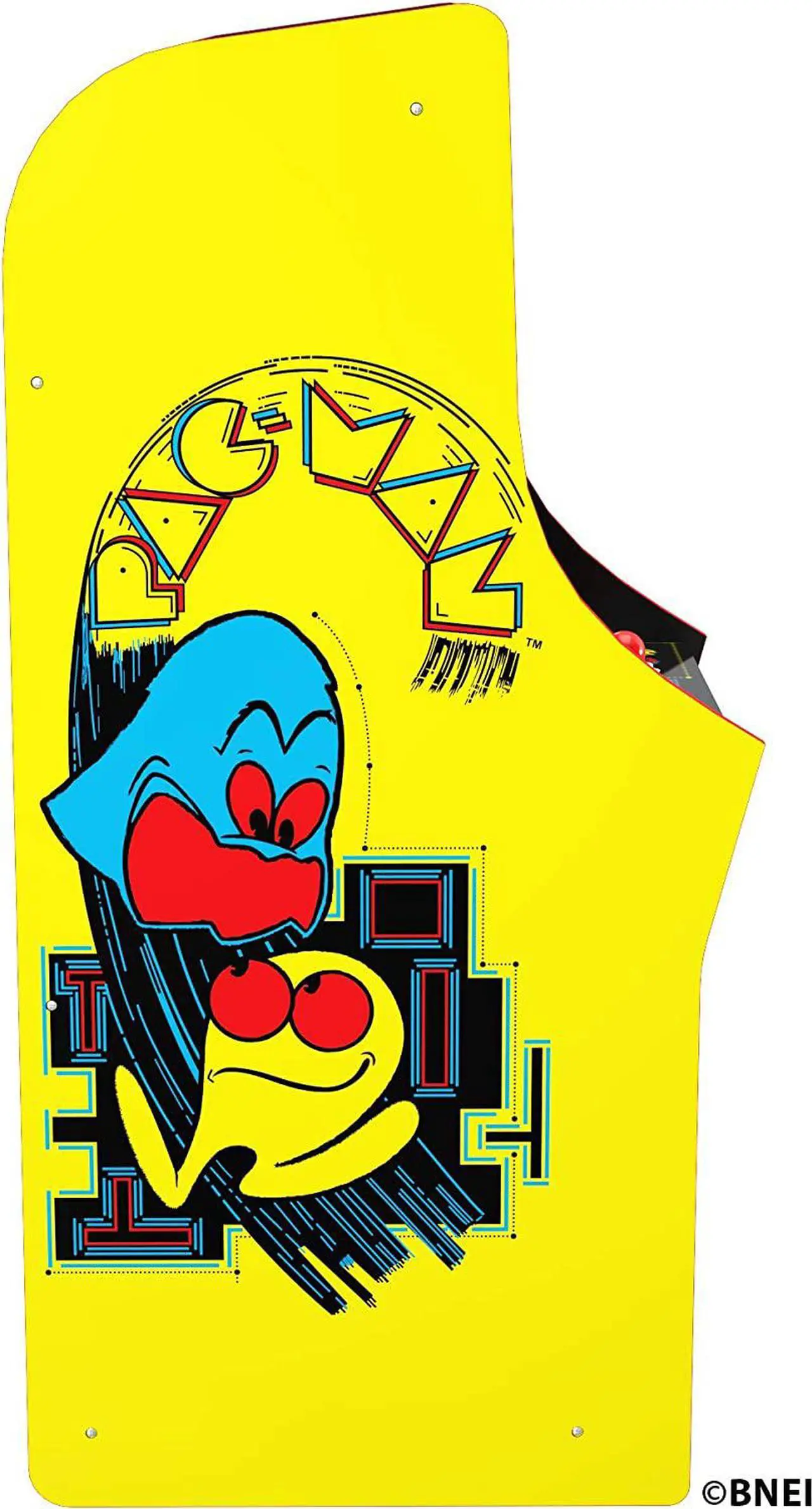 Alt view image 5 of 7 - Arcade1Up Pacman Bandai Namco Legacy Series Arcade Cabinet with Riser