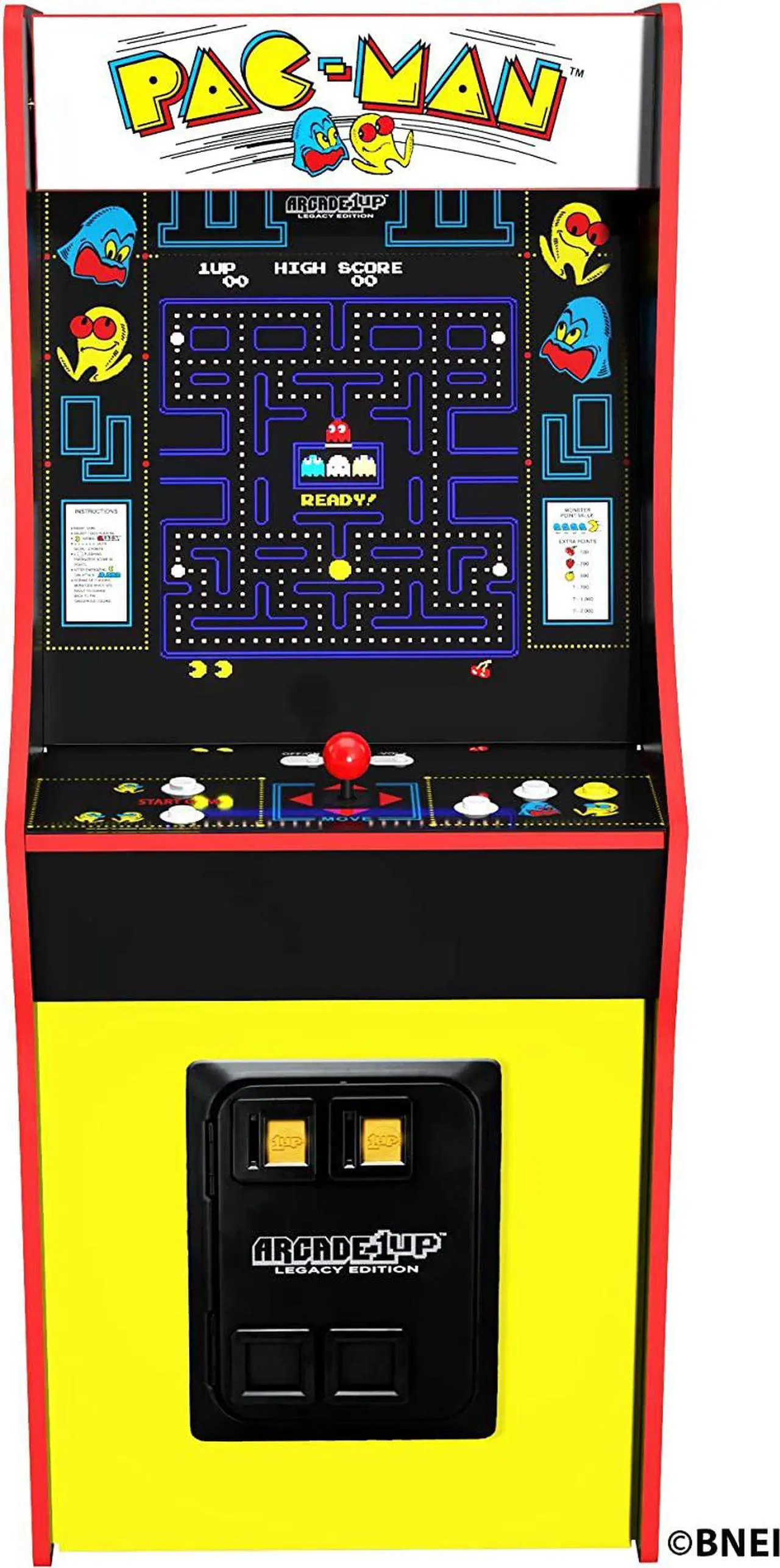 Main image of Arcade1Up Pacman Bandai Namco Legacy Series Arcade Cabinet with Riser