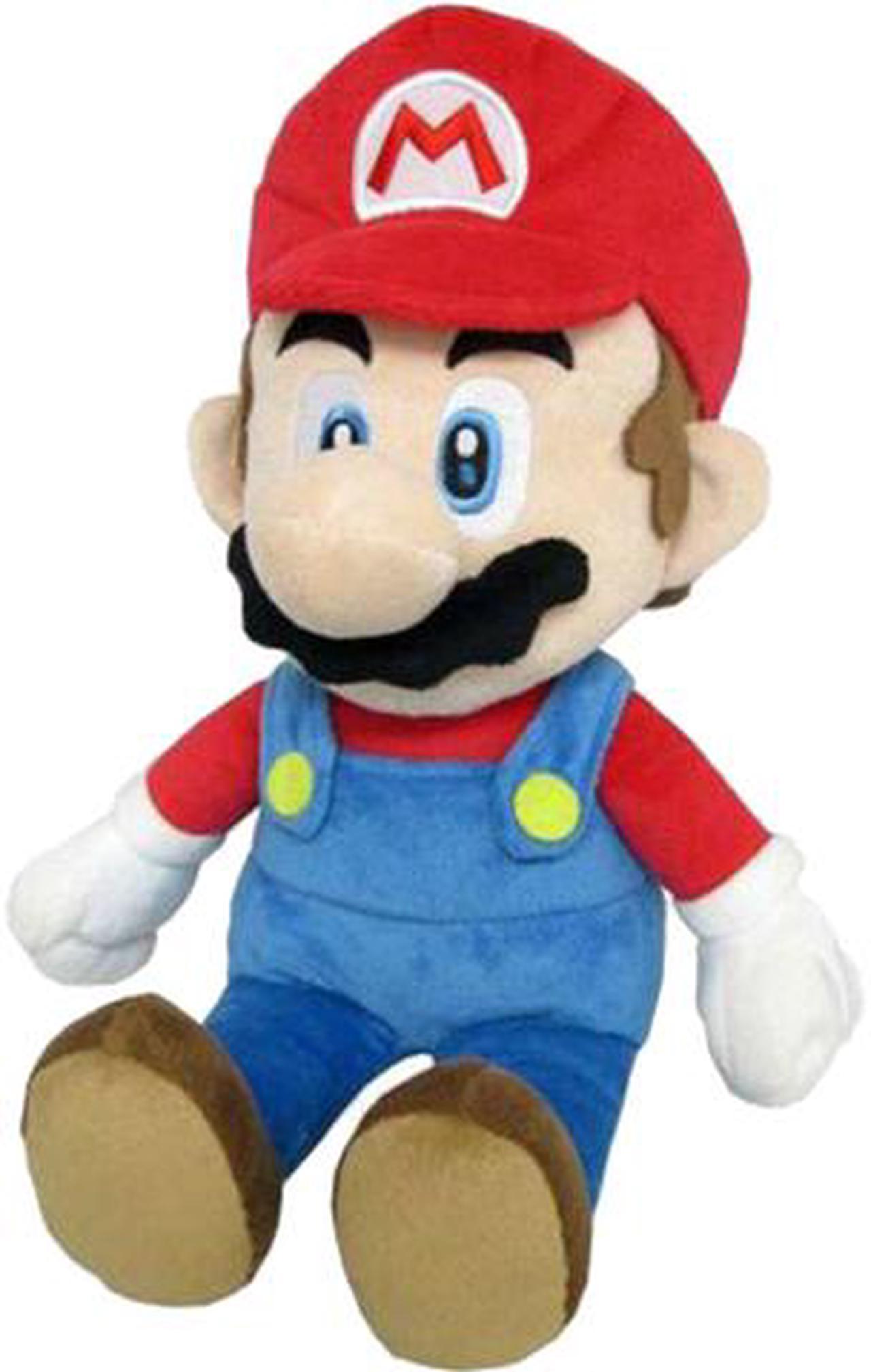 little buddy 1583 super mario all star collection - 1583 - mario medium stuffed plush, 14""", multi-colored