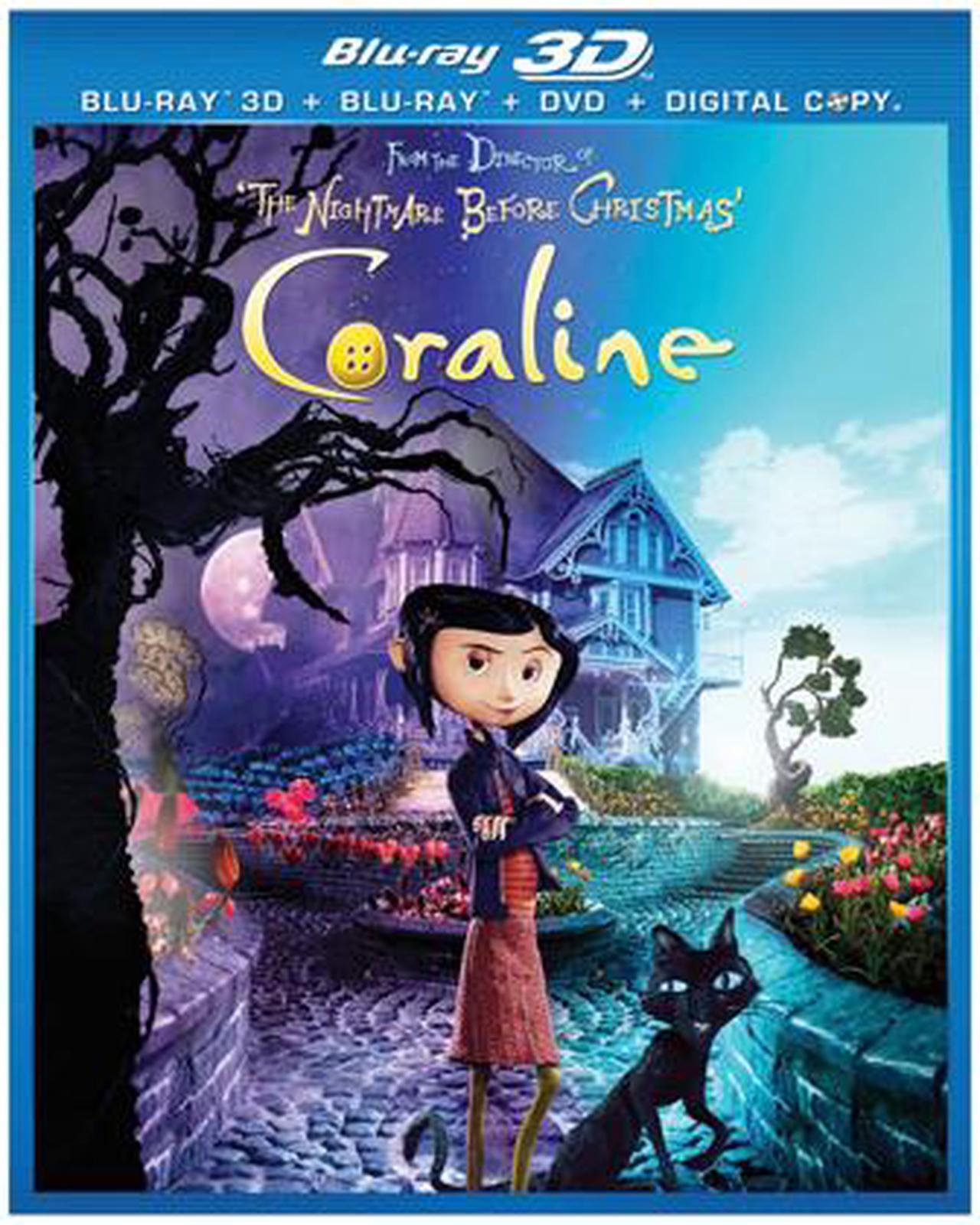 Main image of Coraline (3-D Blu-ray) Dakota Fanning (voice), Teri Hatcher (voice), John Hodgman (voice), Ian McShane (voice), Jennifer Saunders (voice)