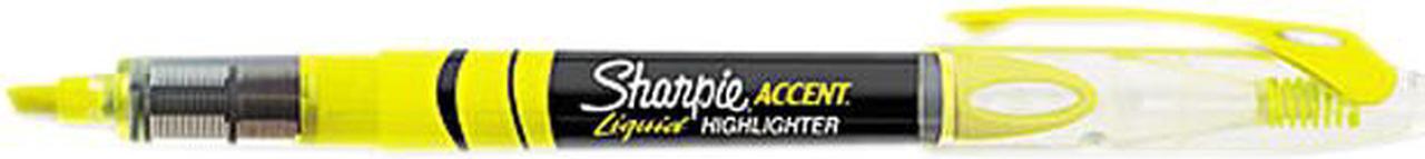 Main image of Sharpie Accent Liquid Pen Style Highlighter Chisel Tip Fluorescent Yellow Dozen