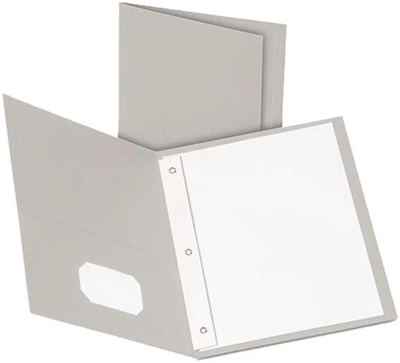 Main image of Oxford Folder,2 Pckt/Fstnr,25,Gy 57705