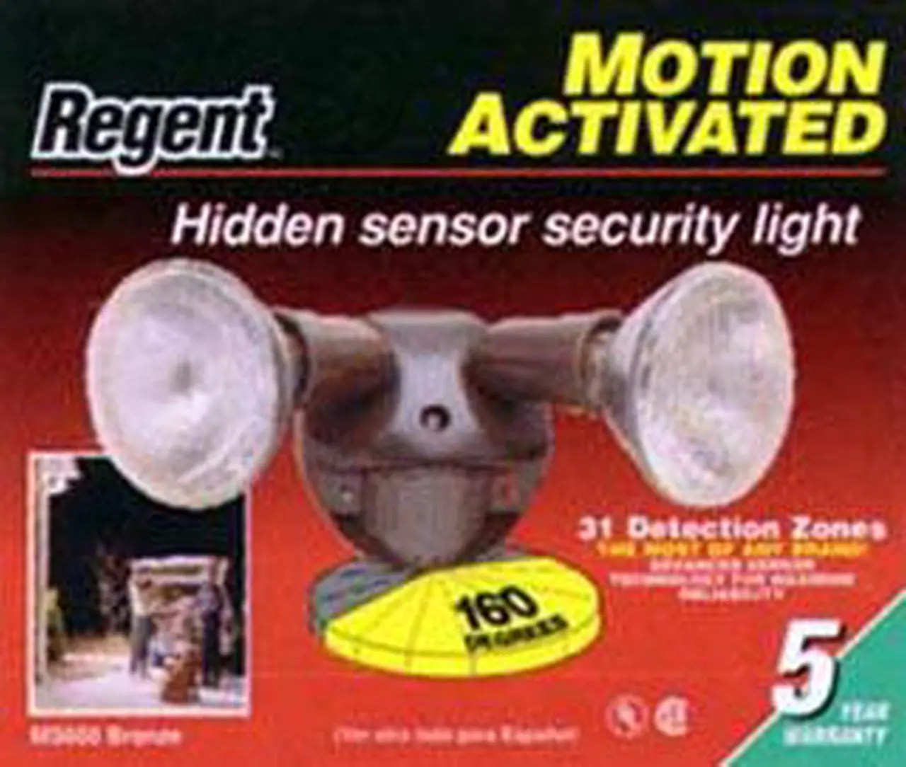 Main image of Regent Lighting Bronze Motion Activated Hidden Sensor Twin Halogen Security Lights