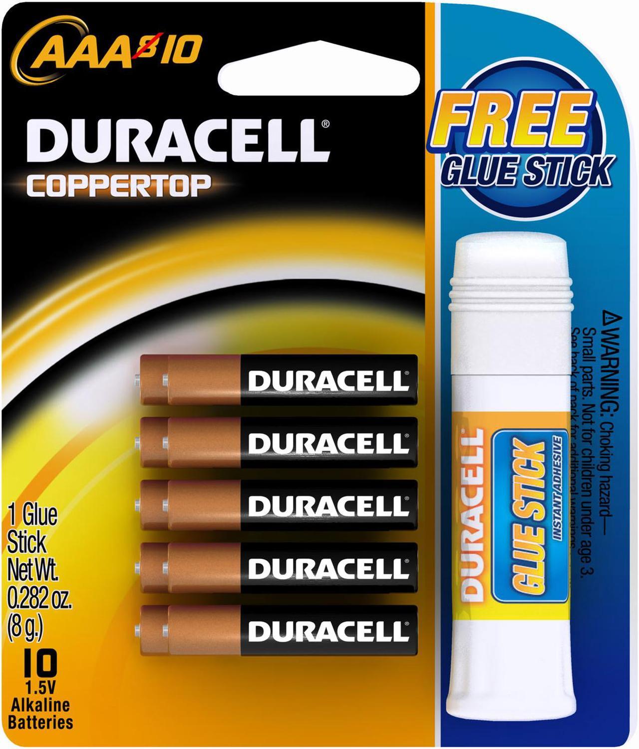 DURACELL CopperTop MN2400 1.5V AAA Alkaline Battery, 10-pack