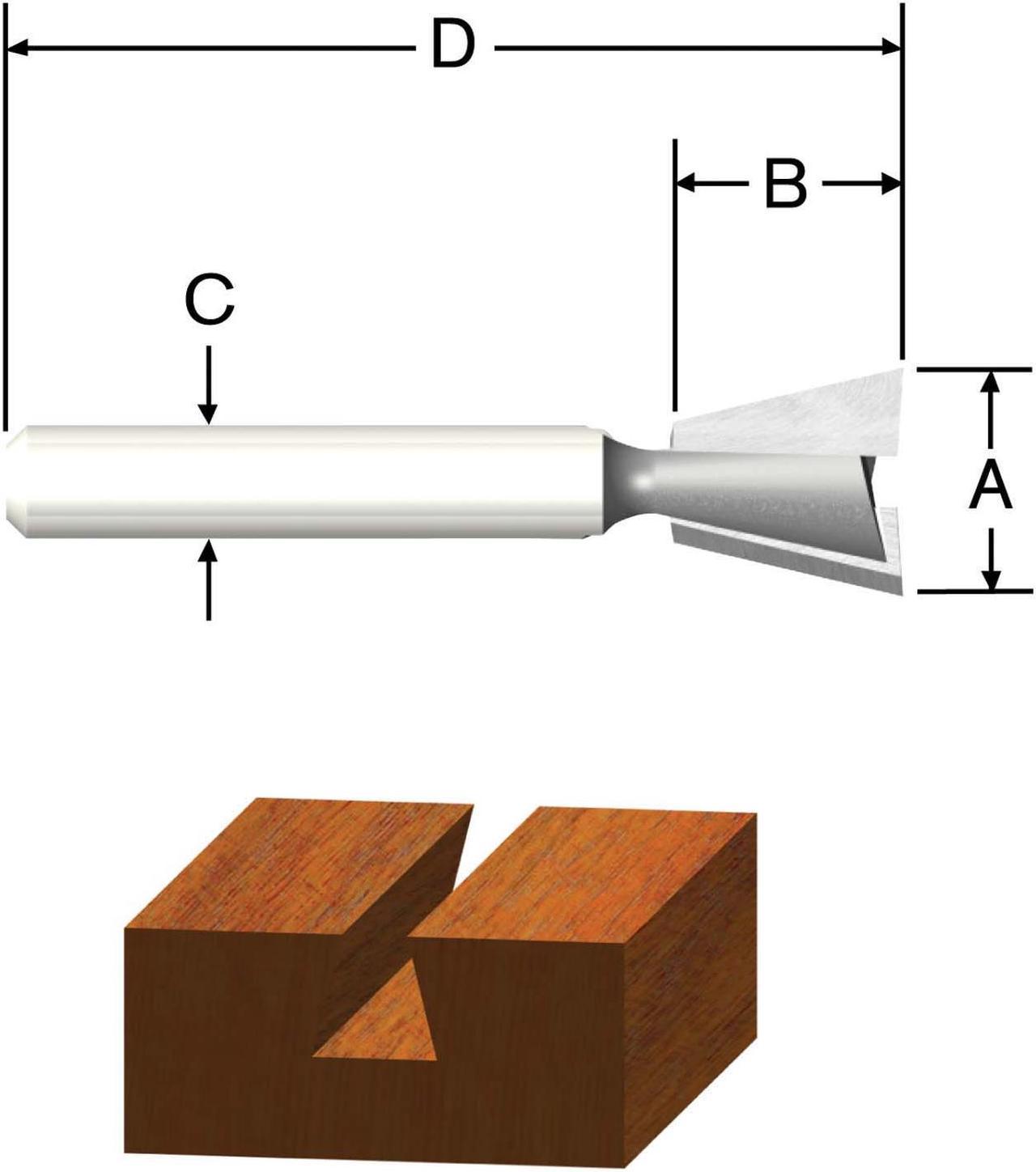 Vermont American 23115 9/16" Dovetail Bit