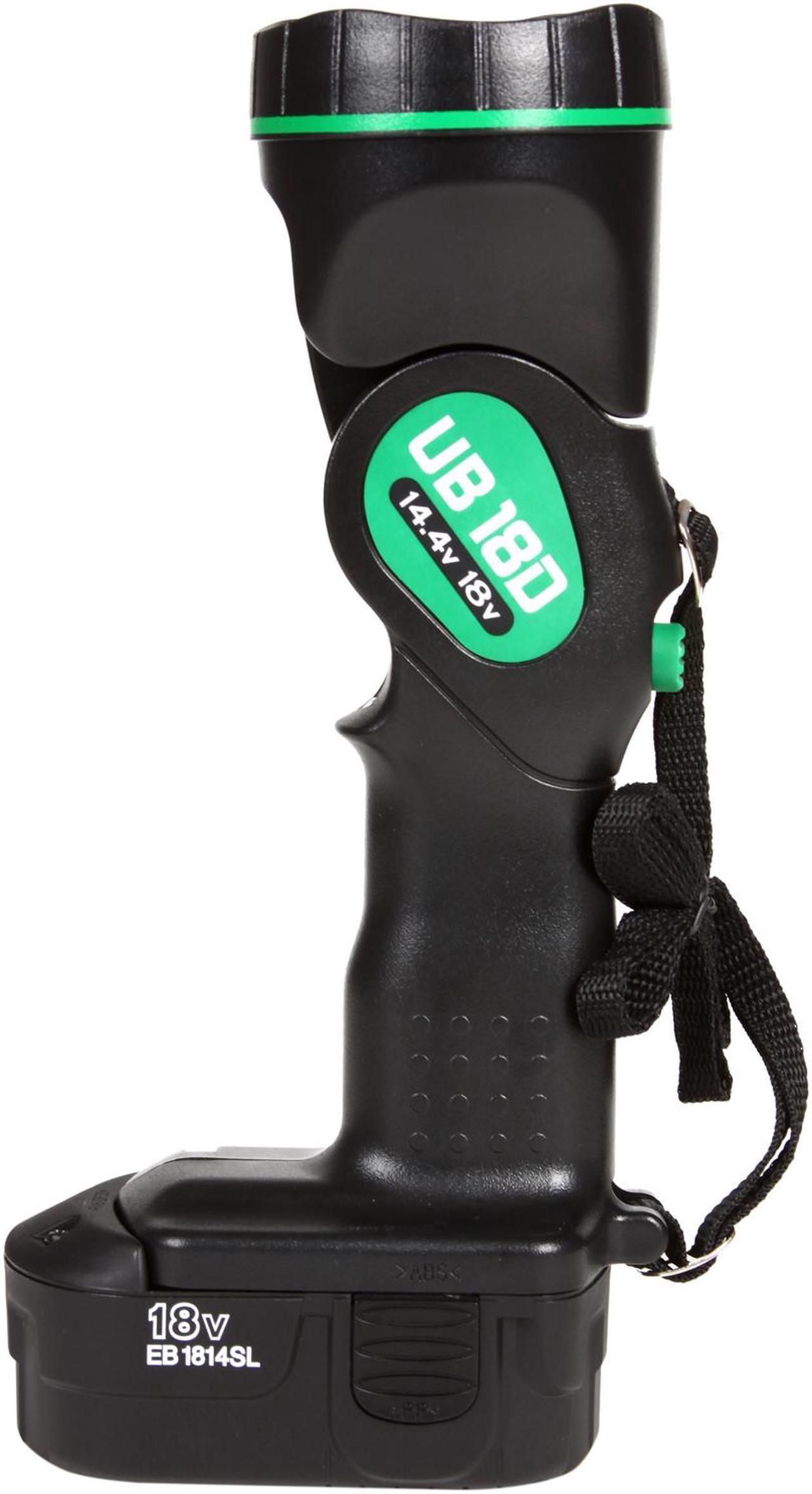 Alt view image 7 of 9 - Hitachi Power Tools DS18DVF3 18 Volt Cordless Driver Drill Kit with Flashlight and Bit Set