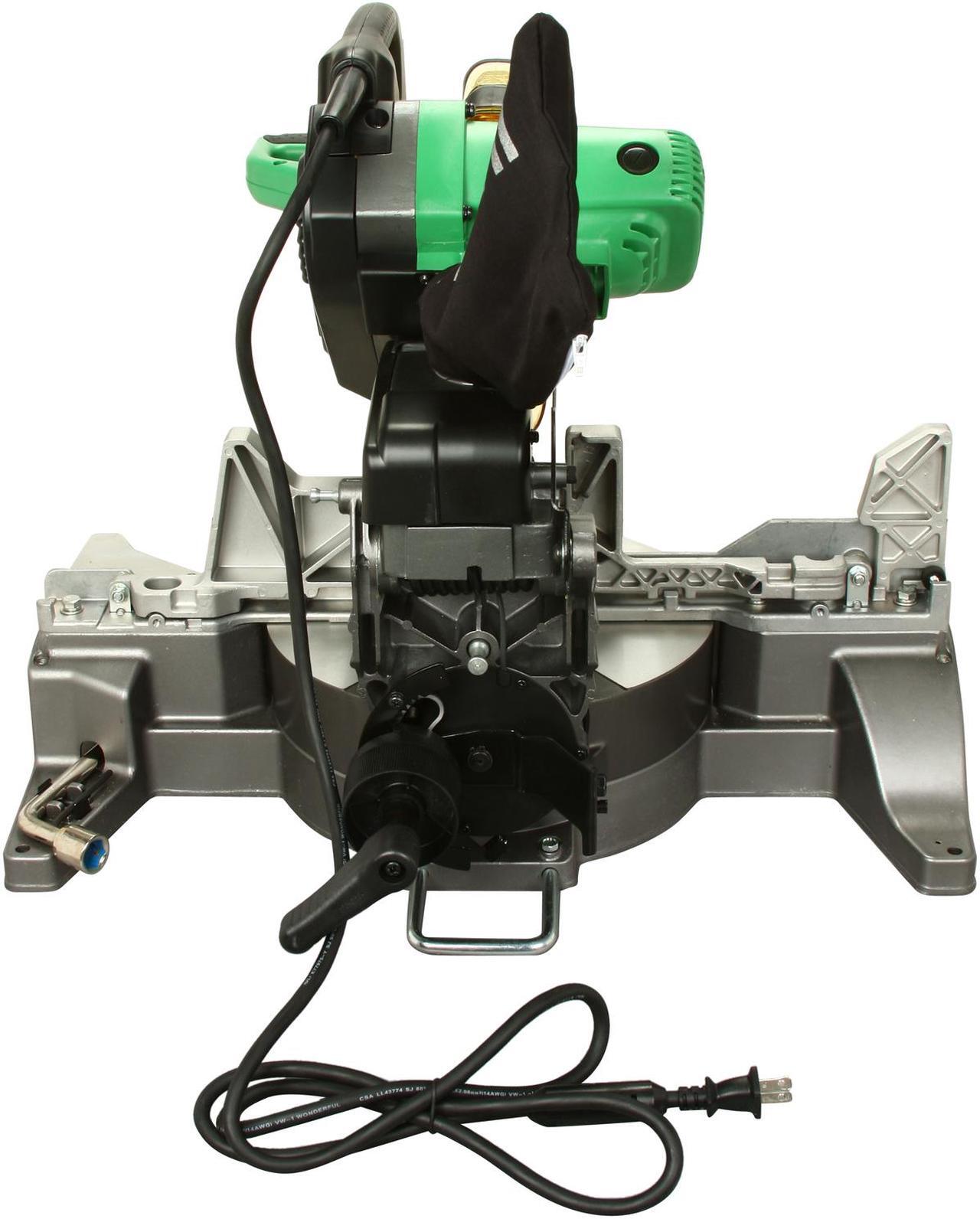 Alt view image 4 of 8 - Hitachi C12LDH 12" Dual Compound Miter Saw with Laser Marker & Digital Display