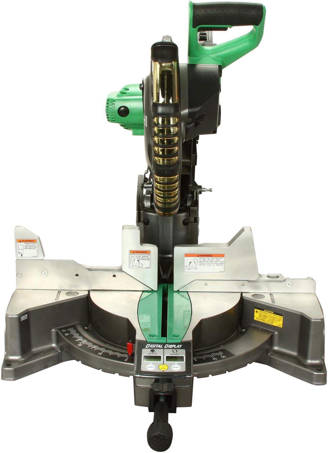 Alt view image 6 of 8 - Hitachi C12LDH 12" Dual Compound Miter Saw with Laser Marker & Digital Display