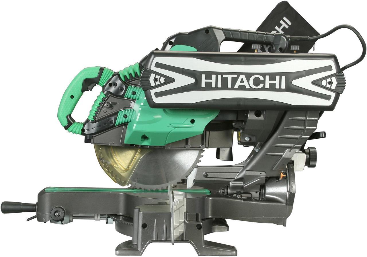 Alt view image 5 of 8 - Hitachi C12RSH 12" Sliding Dual Compound Miter Saw with Laser Marker