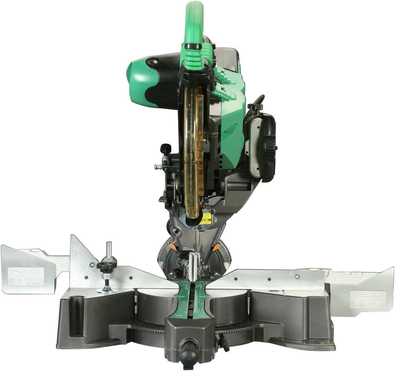 Alt view image 6 of 8 - Hitachi C12RSH 12" Sliding Dual Compound Miter Saw with Laser Marker
