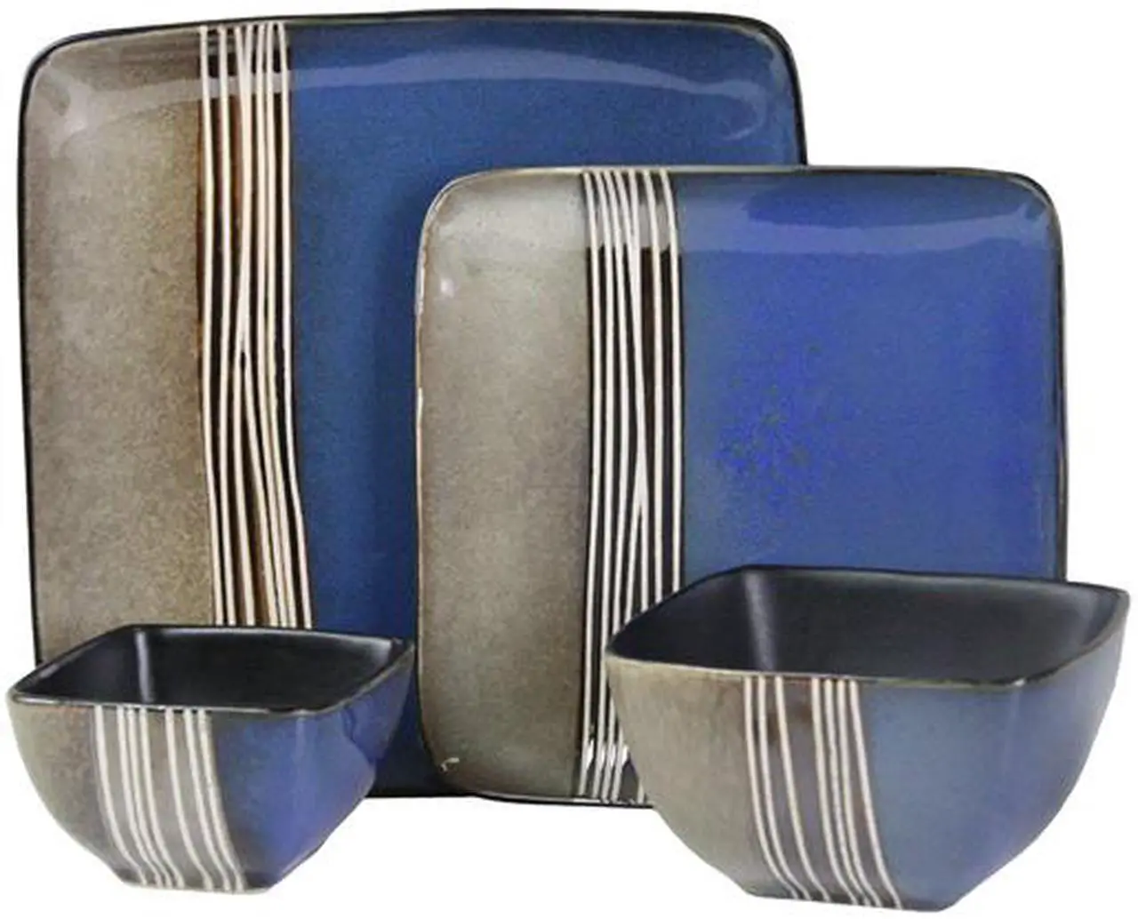 Alt view image 2 of 5 - Elama Uptown Loft 16 Piece Dinnerware Set