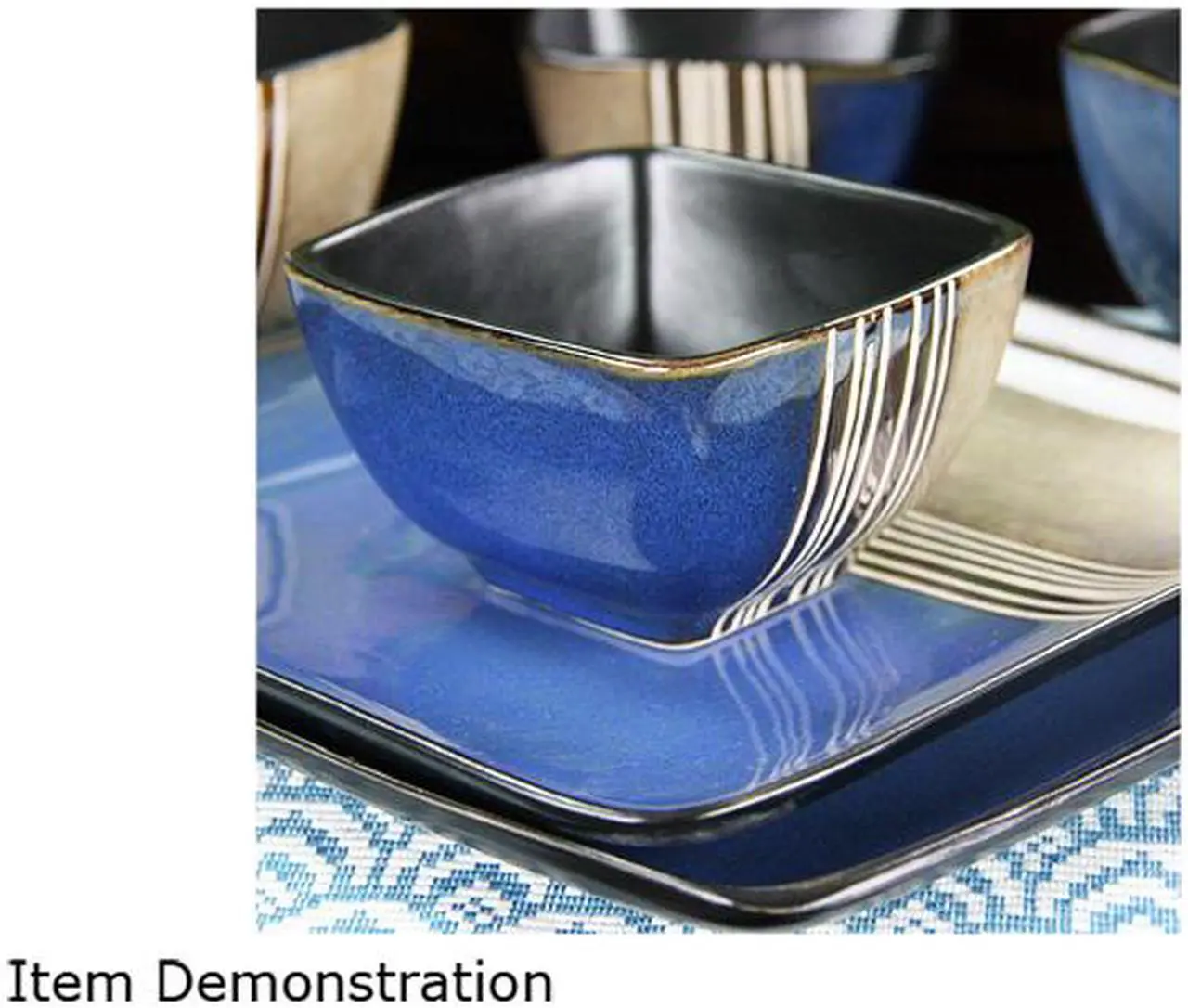 Alt view image 4 of 5 - Elama Uptown Loft 16 Piece Dinnerware Set