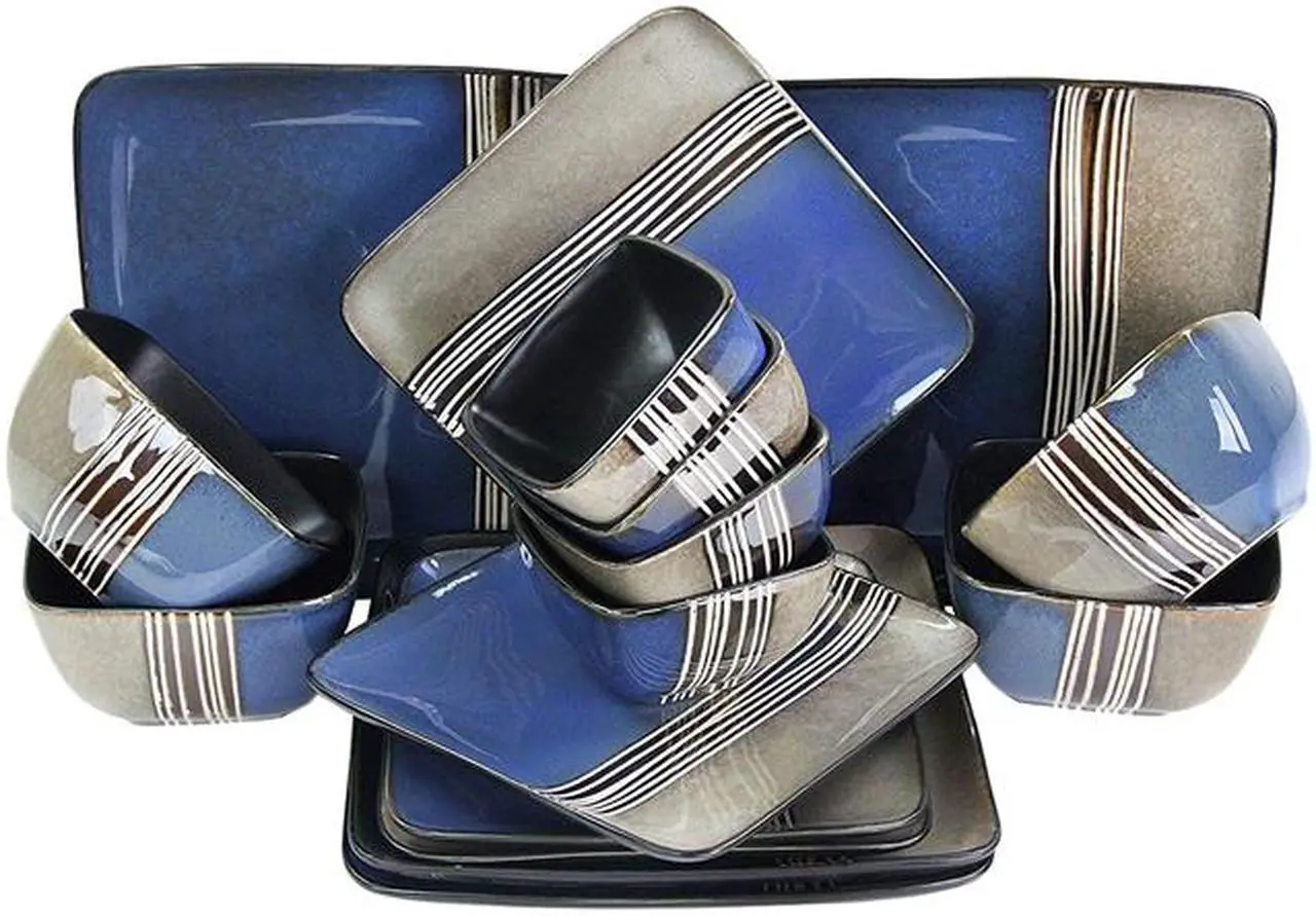 Main image of Elama Uptown Loft 16 Piece Dinnerware Set
