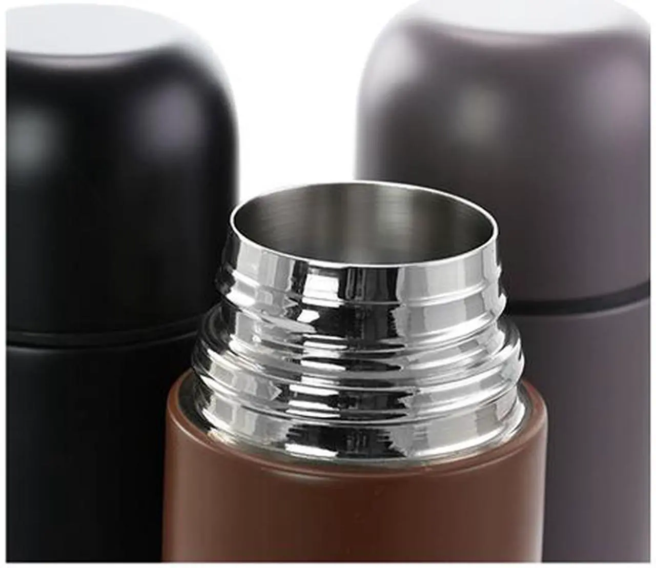 Alt view image 2 of 3 - Mr. Coffee Luster Javelin 3 Pc 16 Oz Stainless Steel Thermal Travel Bottle Set