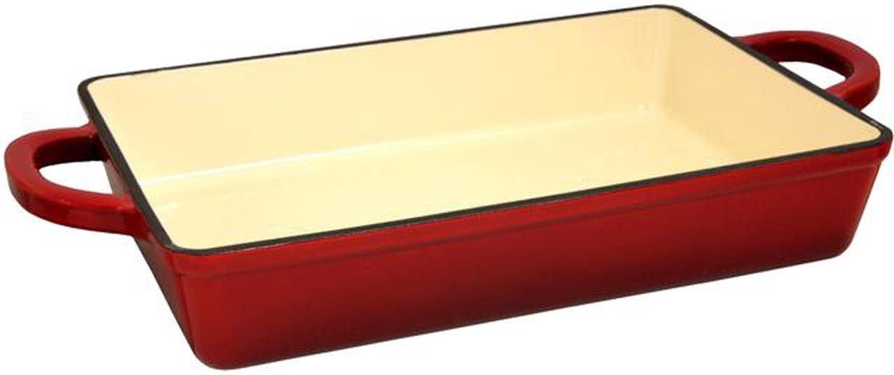 Main image of Crock Pot 112006.01 Artisan 13 Inch Enameled Cast Iron Lasagna Pan, Scarlet Red