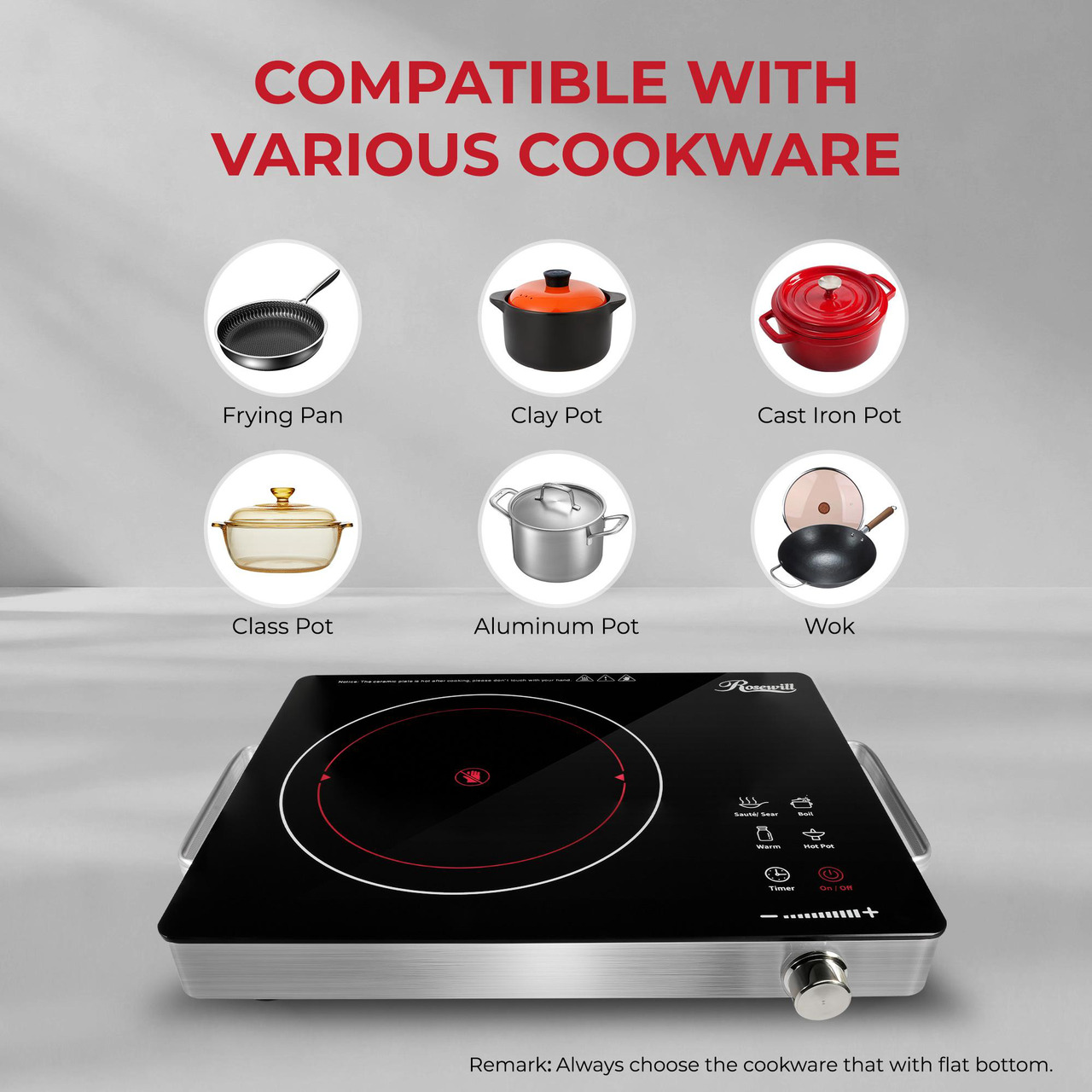 Open Box: Rosewill 4.2QT Double Flavor Non-sticking Hot Pot with Divider, 13 inch Divided Stockpot for Cooking, Hot pot for Induction Cooktop and Gas Stove, Electric Burner, Silicon Soup & Ladle Included - Newegg.com - Open Box condition - Image 17