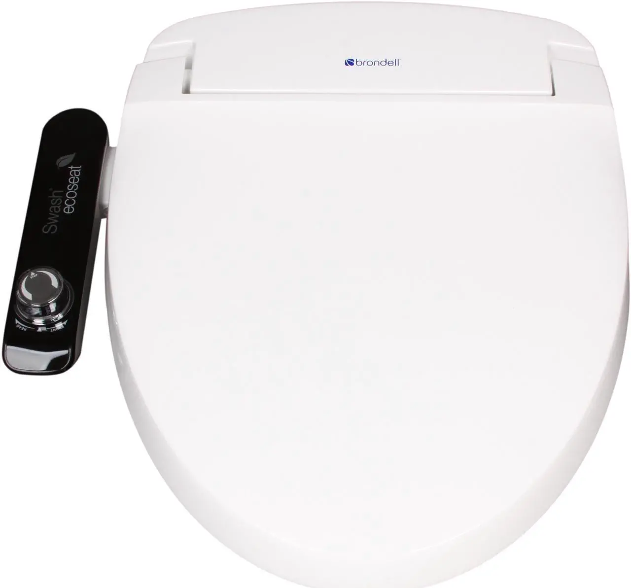 Alt view image 3 of 10 - Brondell S100-EW Swash Ecoseat 100 Bidet Toilet Seat-Elongated, White