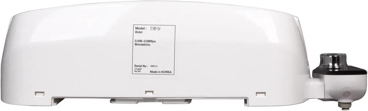 Alt view image 5 of 10 - Brondell S100-EW Swash Ecoseat 100 Bidet Toilet Seat-Elongated, White