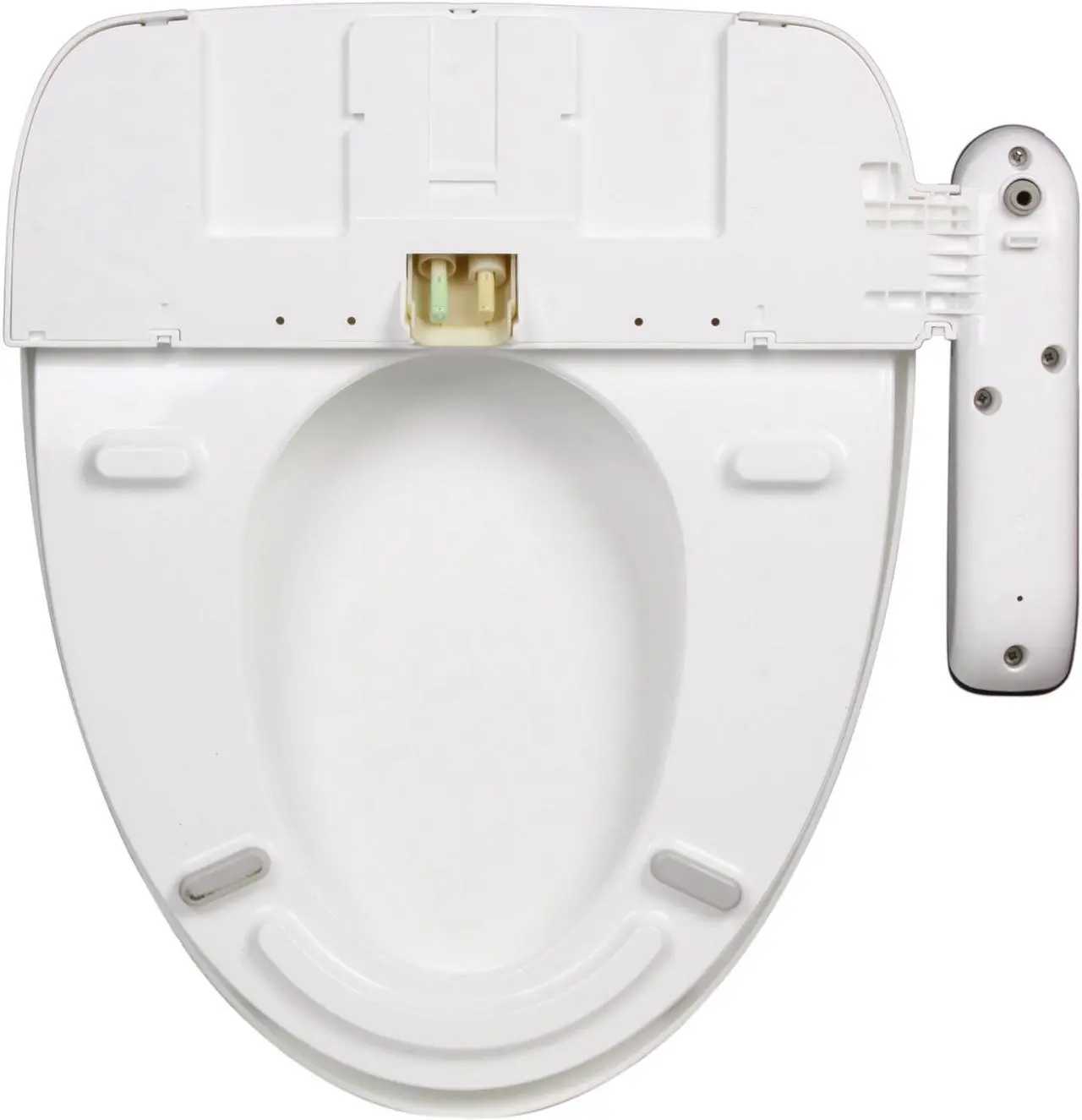 Alt view image 9 of 10 - Brondell S100-EW Swash Ecoseat 100 Bidet Toilet Seat-Elongated, White