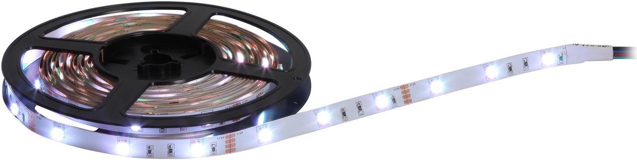 Alt view image 4 of 7 - HitLights RGB Multicolor Changing SMD5050 LED Light Strip Kit - 150 LEDs, 16.4 Ft Roll, Cut to Length, Includes 60W Adapter and 44 Key Controller - Color Changing, 149 Lumens per foot