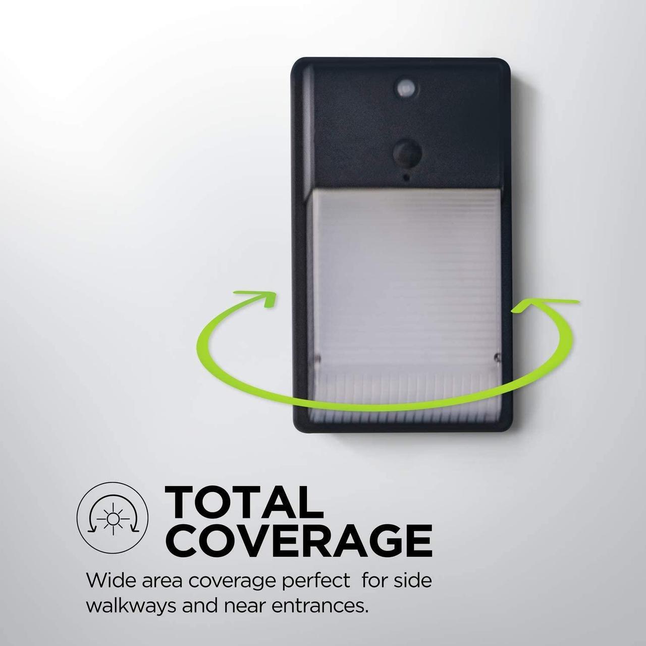 Alt view image 6 of 7 - Home Zone Security ES06570V LED Wall Pack Light - Outdoor Hardwired Dusk to Dawn Ultra Bright 5000K Daylight LED Wall Light