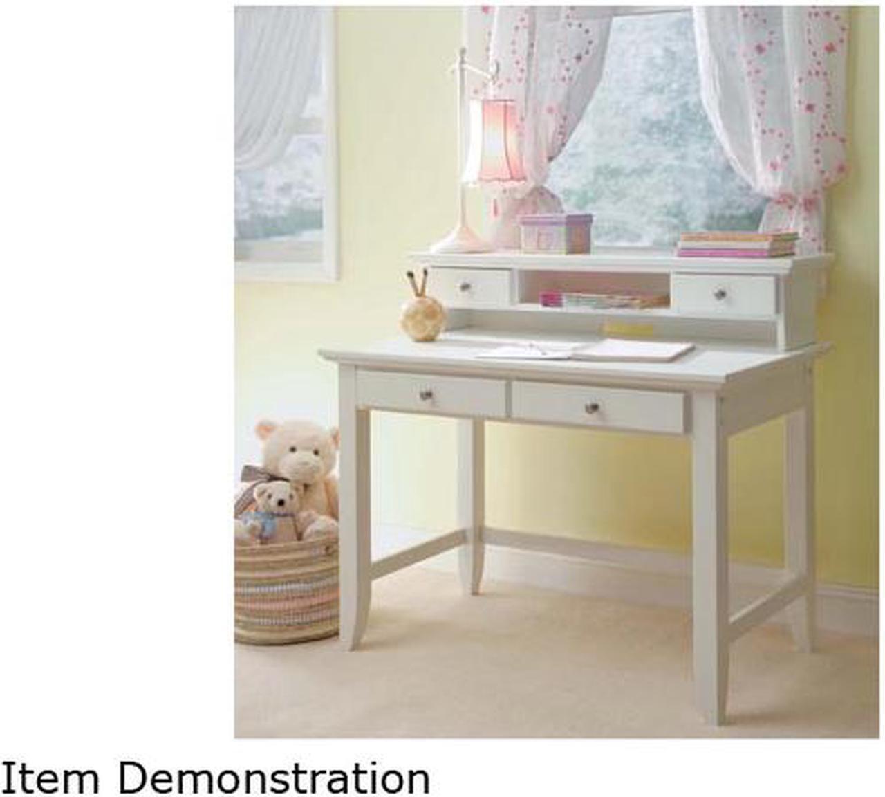 Main image of Home Styles 5530-162 Naples White Student Desk & Hutch