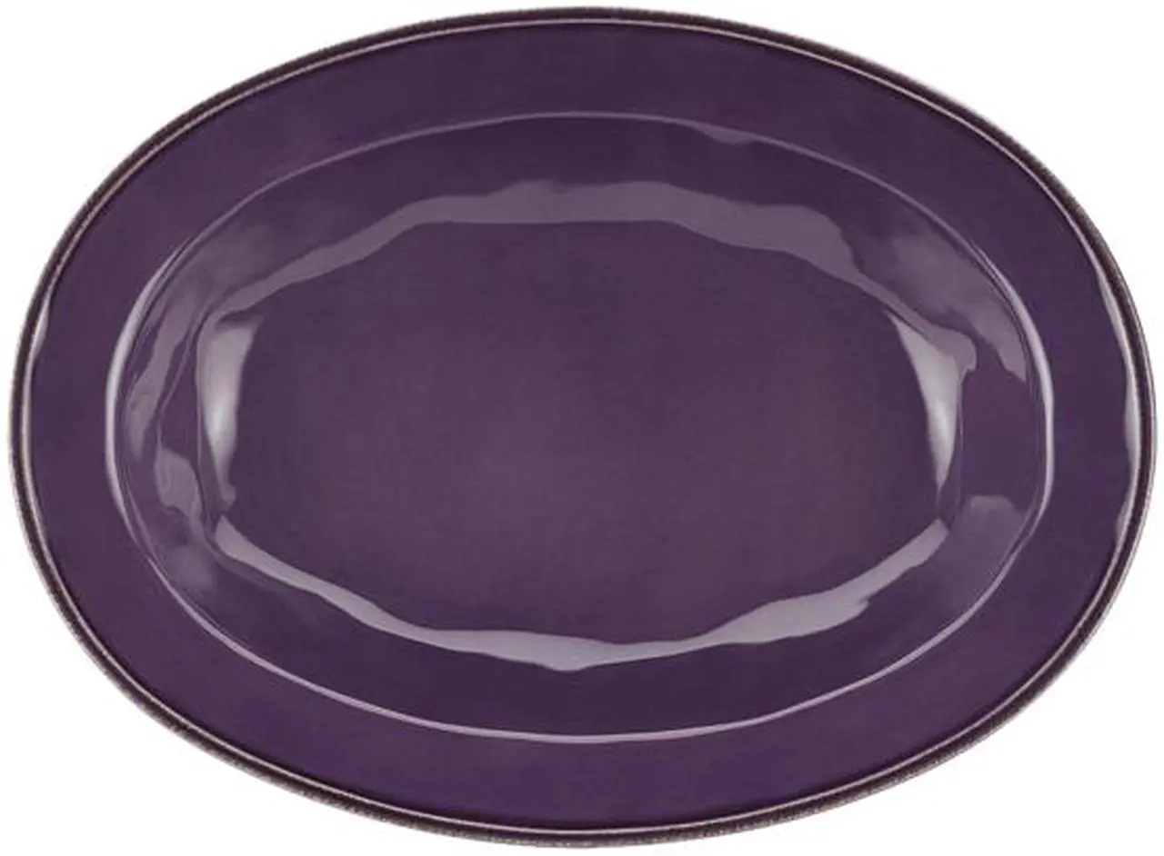 Alt view image 2 of 3 - Rachael Ray Cucina Dinnerware 12 in. Stoneware Oval Serving Bowl in Lavender Purple